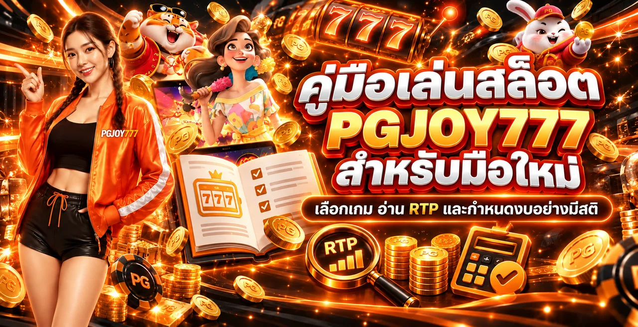 คู่มือเล่นสล็อต PGJOY777 สำหรับมือใหม่ อ่าน RTP และกำหนดงบ